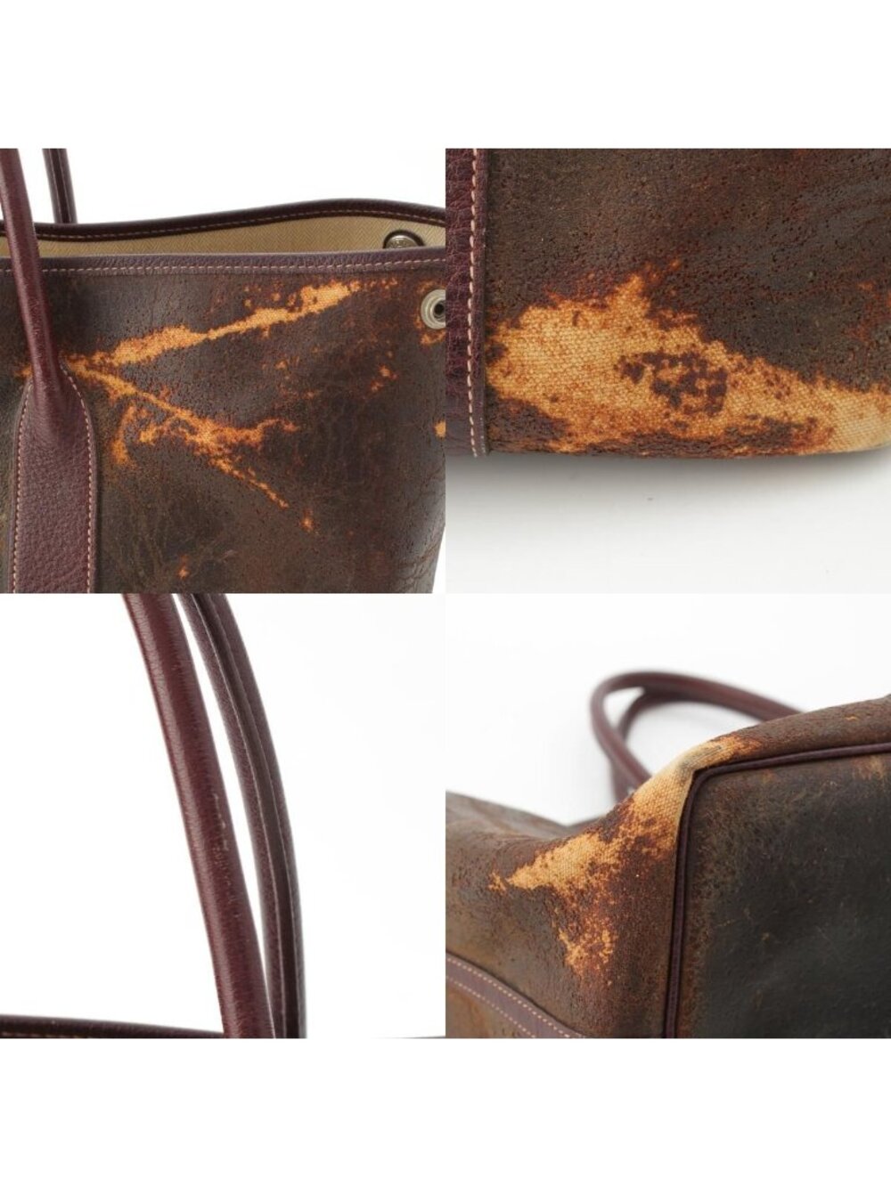 Hermes Amazonia Vintage Garden Party Tote Brown - Picture 9 of 10